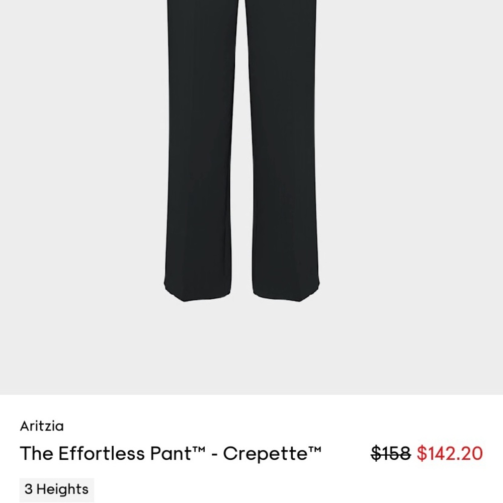 Aritzia Black Effortless Pants